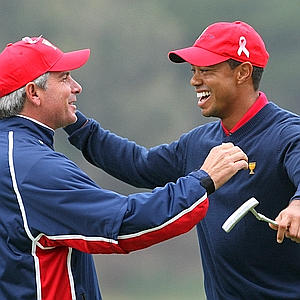 Fred Couples and Tiger Woods